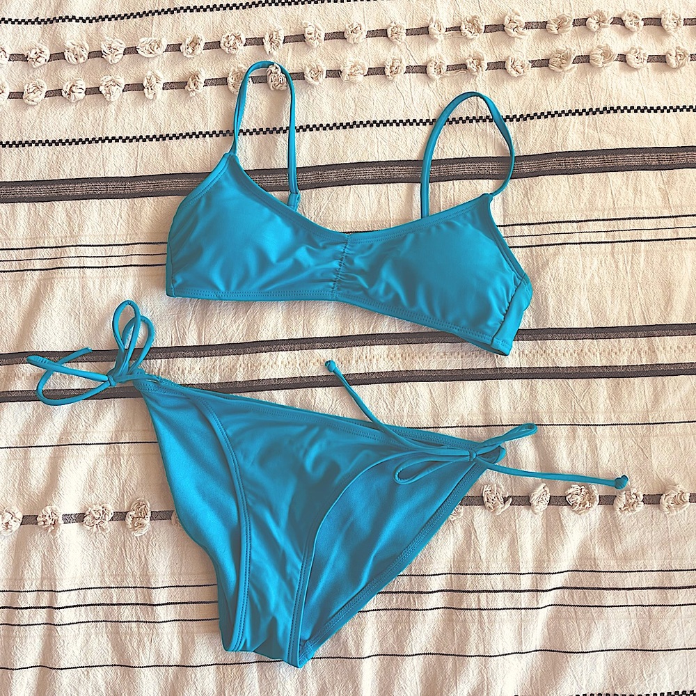 No Boundaries Aqua Blue Bikini - S (3-5)